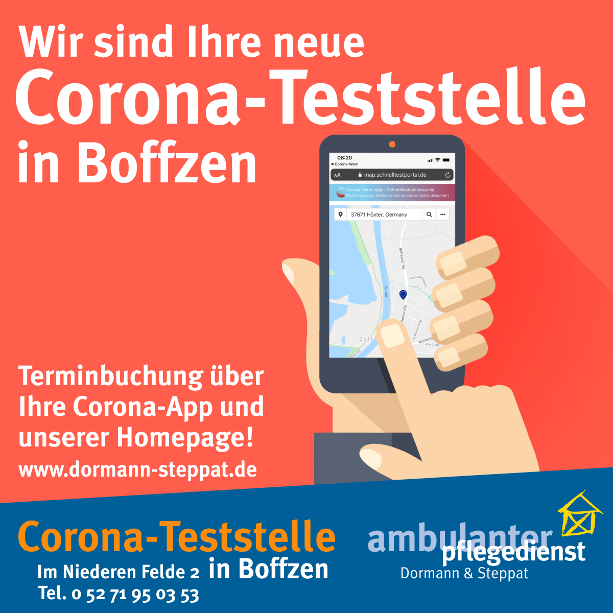 corona schnelltest boffzen